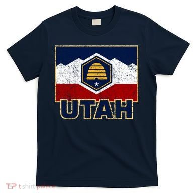 Distressed New Utah Flag T-Shirt