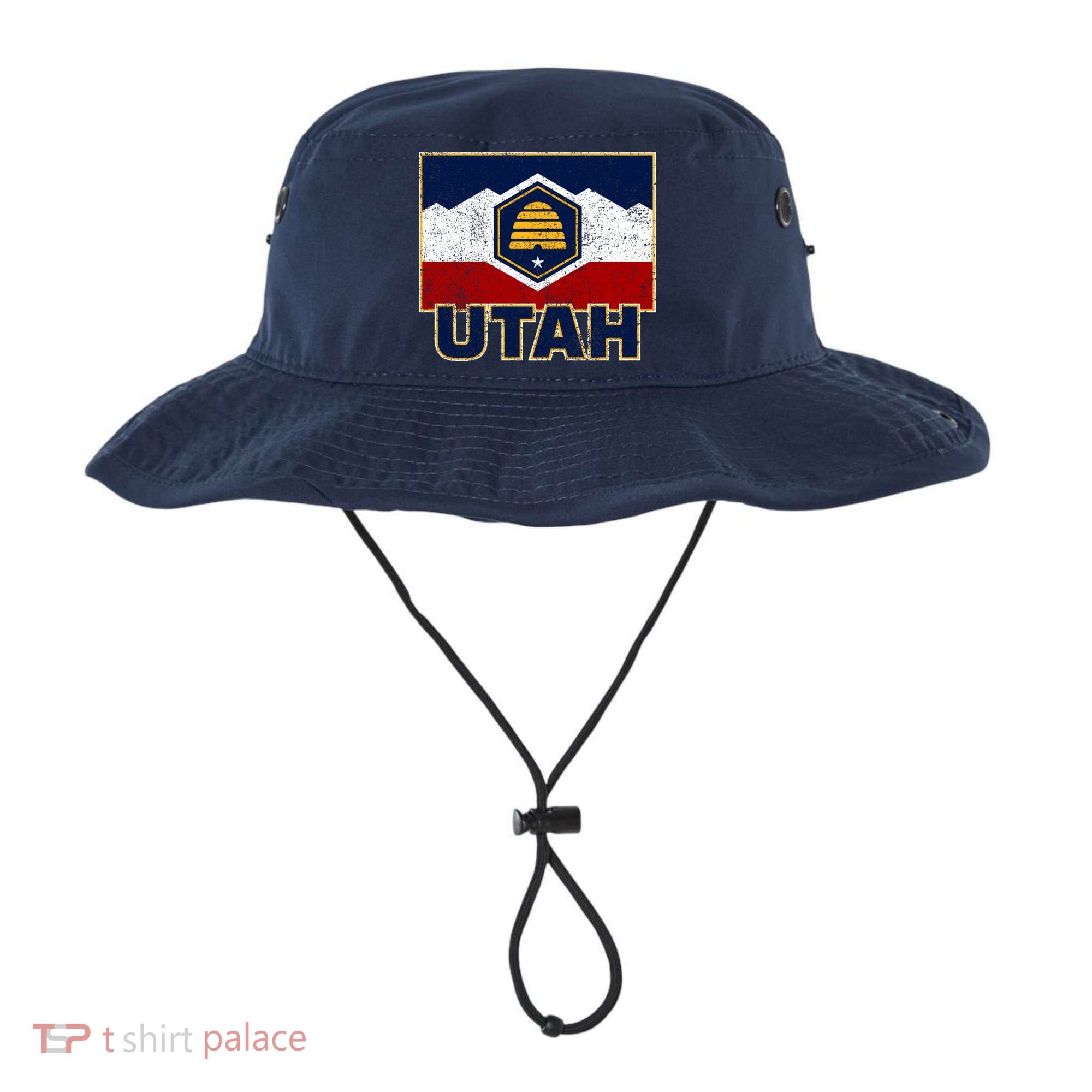 Distressed New Utah Flag Bucket Hat