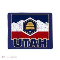 Distressed New Utah Flag Mousepad thumb 0