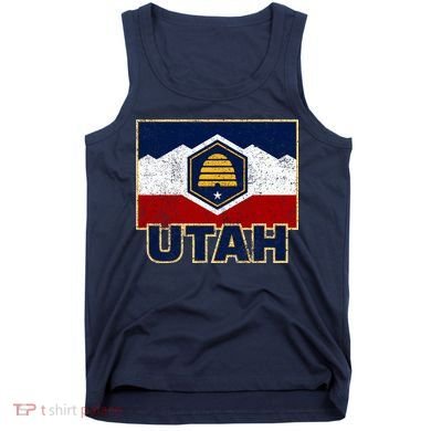Distressed New Utah Flag Tank Top