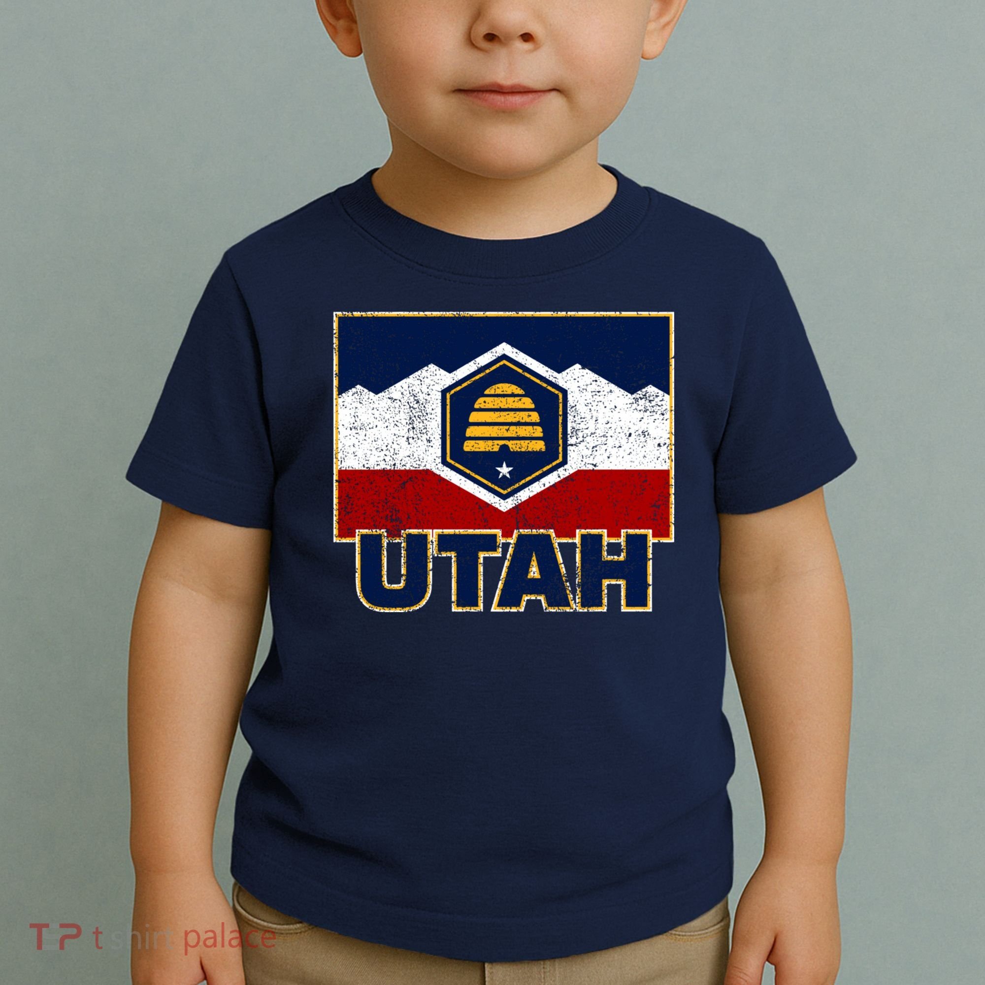 Distressed New Utah Flag Toddler T-Shirt
