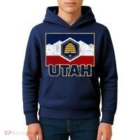 Distressed New Utah Flag Kids Hoodie thumb 4