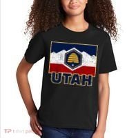 Distressed New Utah Flag Kids T-Shirt thumb 2