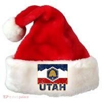 Distressed New Utah Flag Santa Hat thumb 0