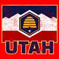 Distressed New Utah Flag Santa Hat thumb 1