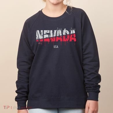 Distressed Nevada Usa Women's Sweatshirt
