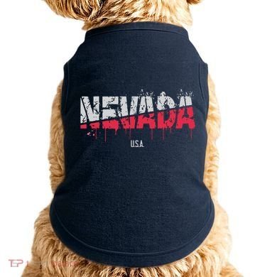 Distressed Nevada Usa Doggie Tank