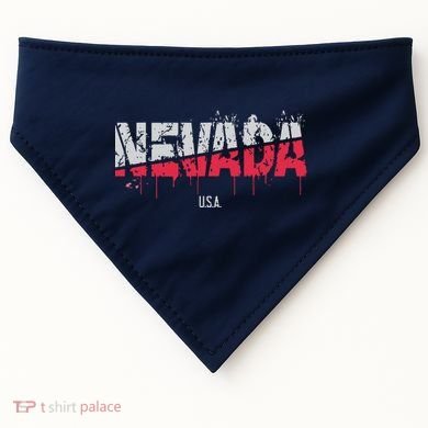 Distressed Nevada Usa USA-Made Doggie Bandana