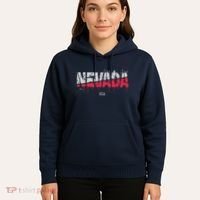 Distressed Nevada Usa Hoodie thumb 5