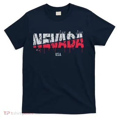 Distressed Nevada Usa T-Shirt