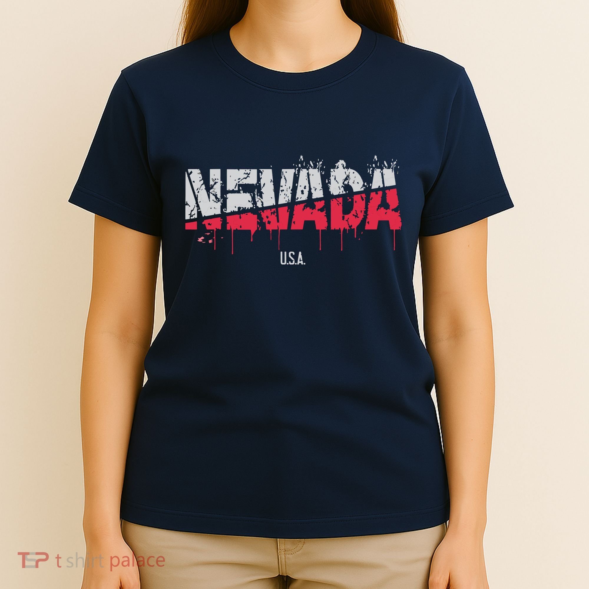 Distressed Nevada Usa T-Shirt