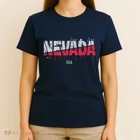Distressed Nevada Usa T-Shirt thumb 4
