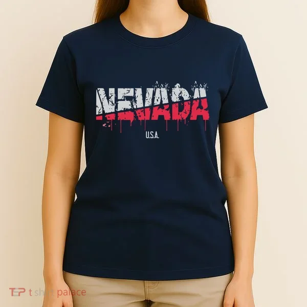 Distressed Nevada Usa T-Shirt
