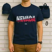 Distressed Nevada Usa T-Shirt thumb 6