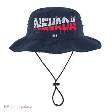 Distressed Nevada Usa Bucket Hat