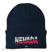Distressed Nevada Usa Beanie thumb 0