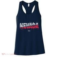 Distressed Nevada Usa Women's Tank Top thumb 0