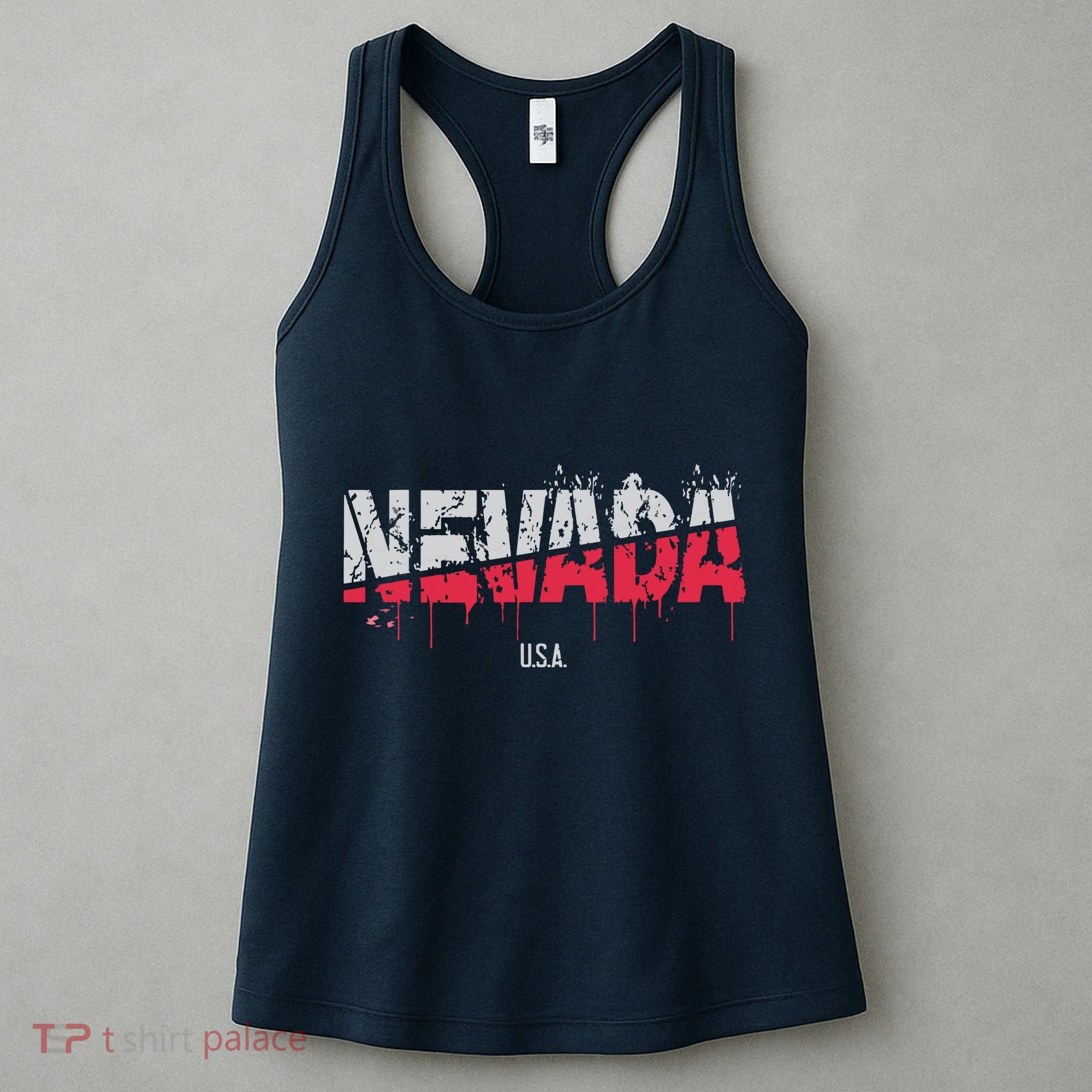 Distressed Nevada Usa Women's Tank Top
