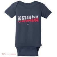 Distressed Nevada Usa Baby Bodysuit thumb 0