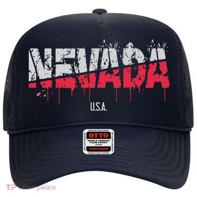 Distressed Nevada Usa Hat