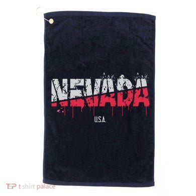 Distressed Nevada Usa Golf Towel