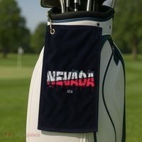 Distressed Nevada Usa Golf Towel thumb 2