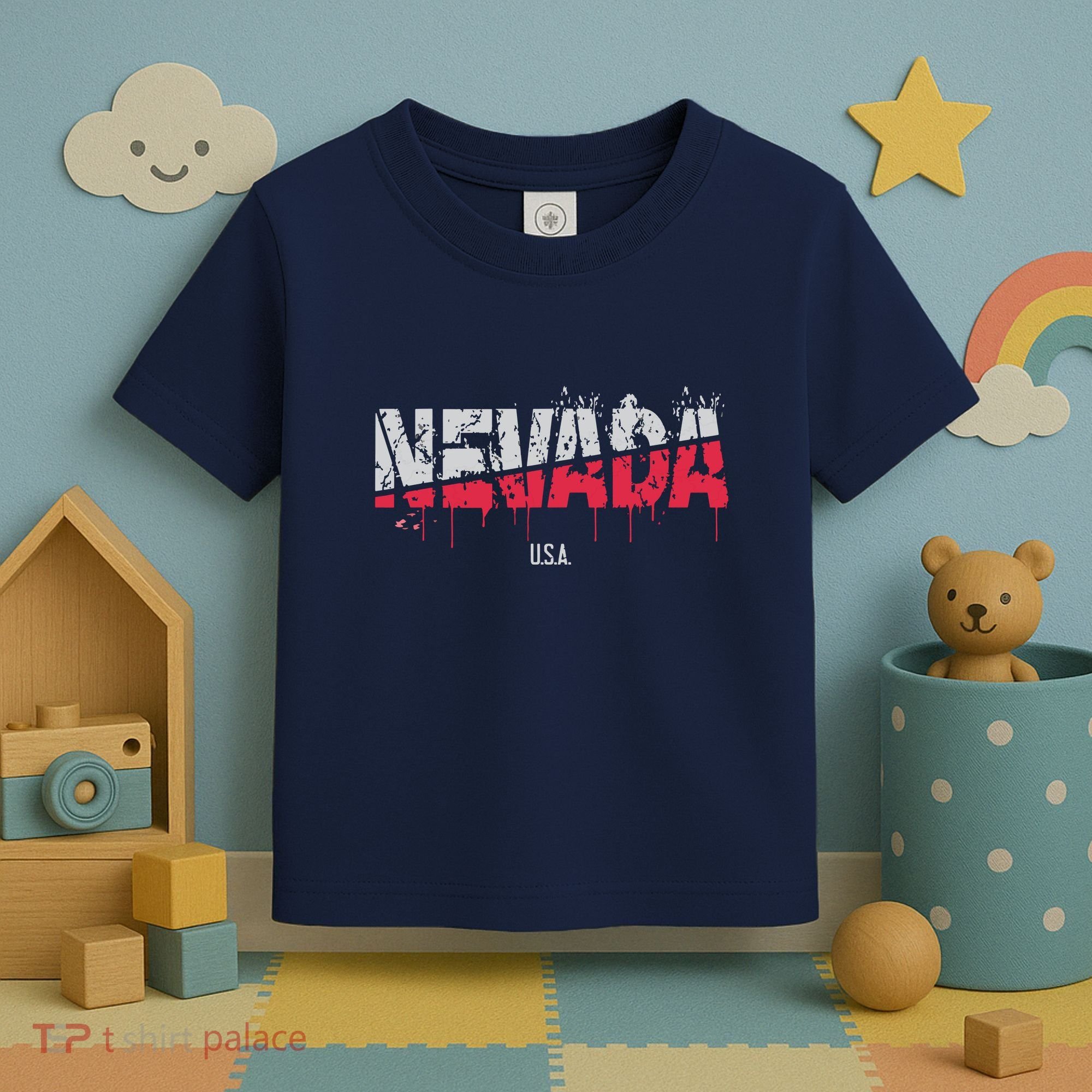 Distressed Nevada Usa Toddler T-Shirt