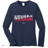 Distressed Nevada Usa Women's Long Sleeve Shirt thumb 0