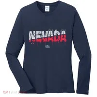 Distressed Nevada Usa Women's Long Sleeve Shirt thumb 0