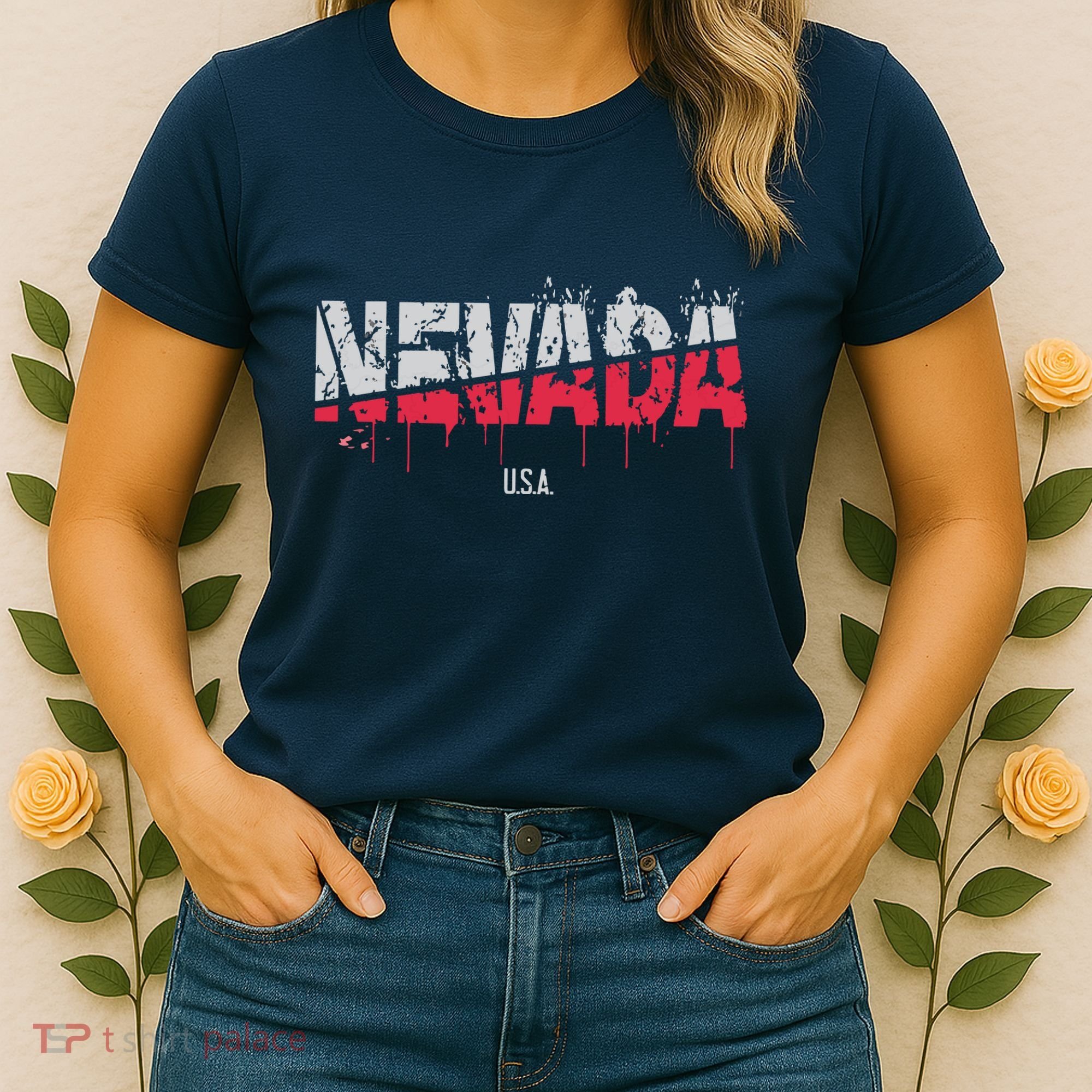 Distressed Nevada Usa Women's T-Shirt