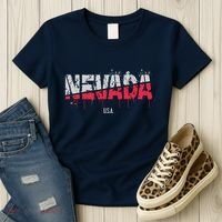 Distressed Nevada Usa Women's T-Shirt thumb 3