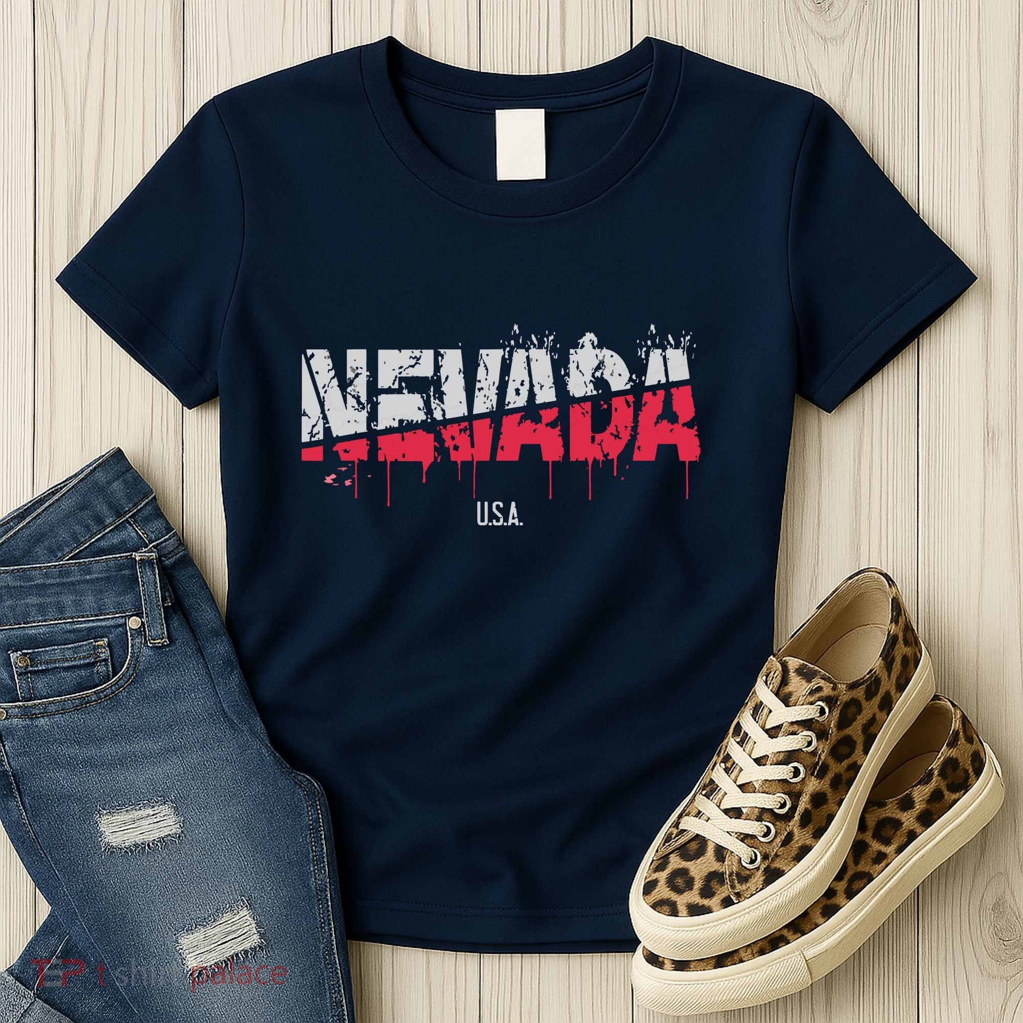 Distressed Nevada Usa Women's T-Shirt