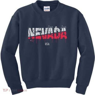 Distressed Nevada Usa Kids Sweatshirt