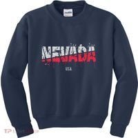 Distressed Nevada Usa Kids Sweatshirt thumb 0