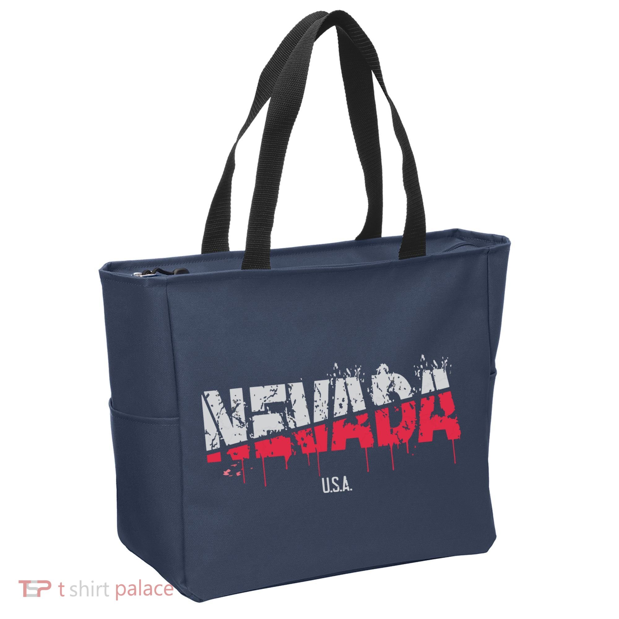 Distressed Nevada Usa Tote Bag