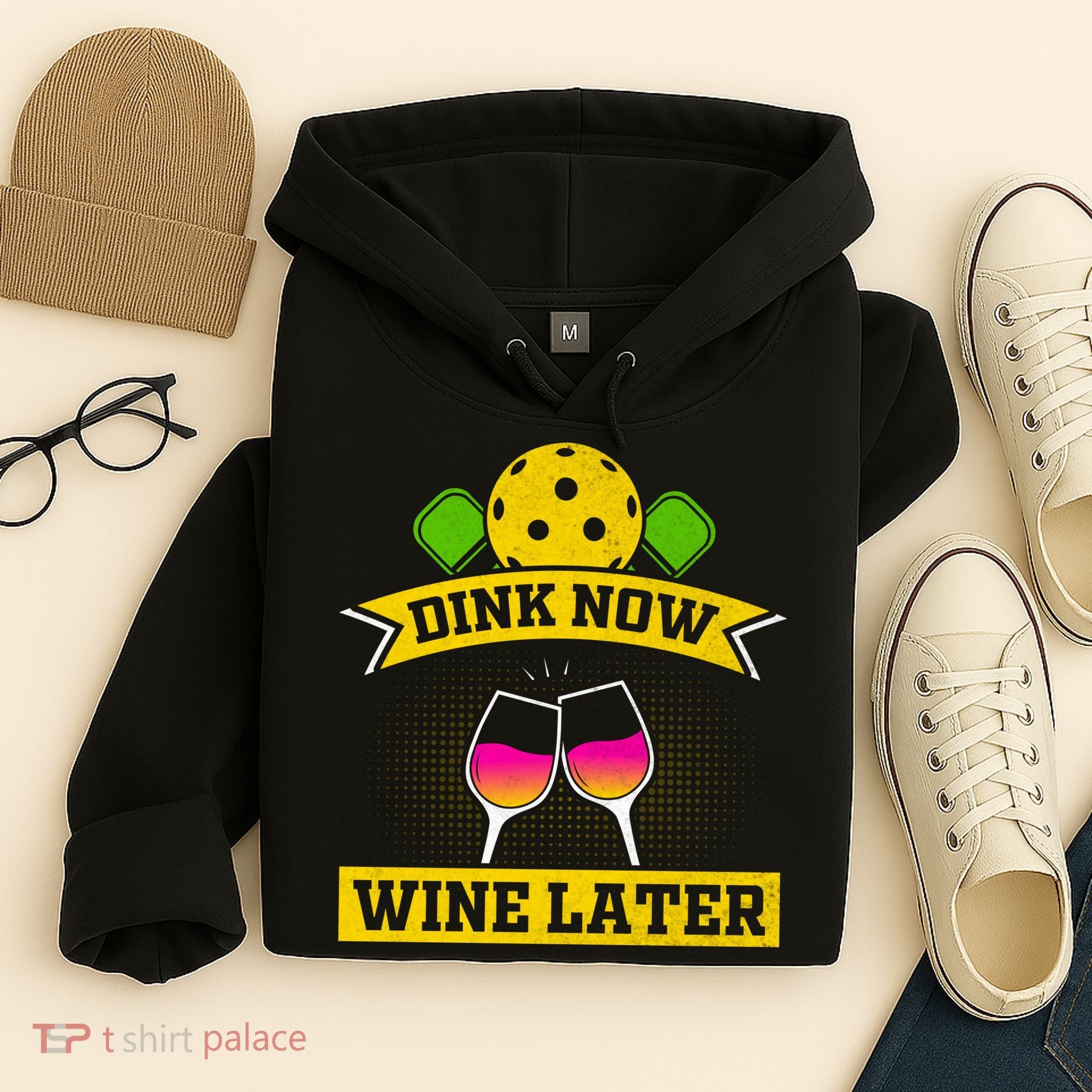 Dink Now Wine Later Pickleball Funny Gift For Pickleball Fan Hoodie