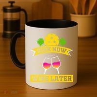 Dink Now Wine Later Pickleball Funny Gift For Pickleball Fan Coffee Mug thumb 4
