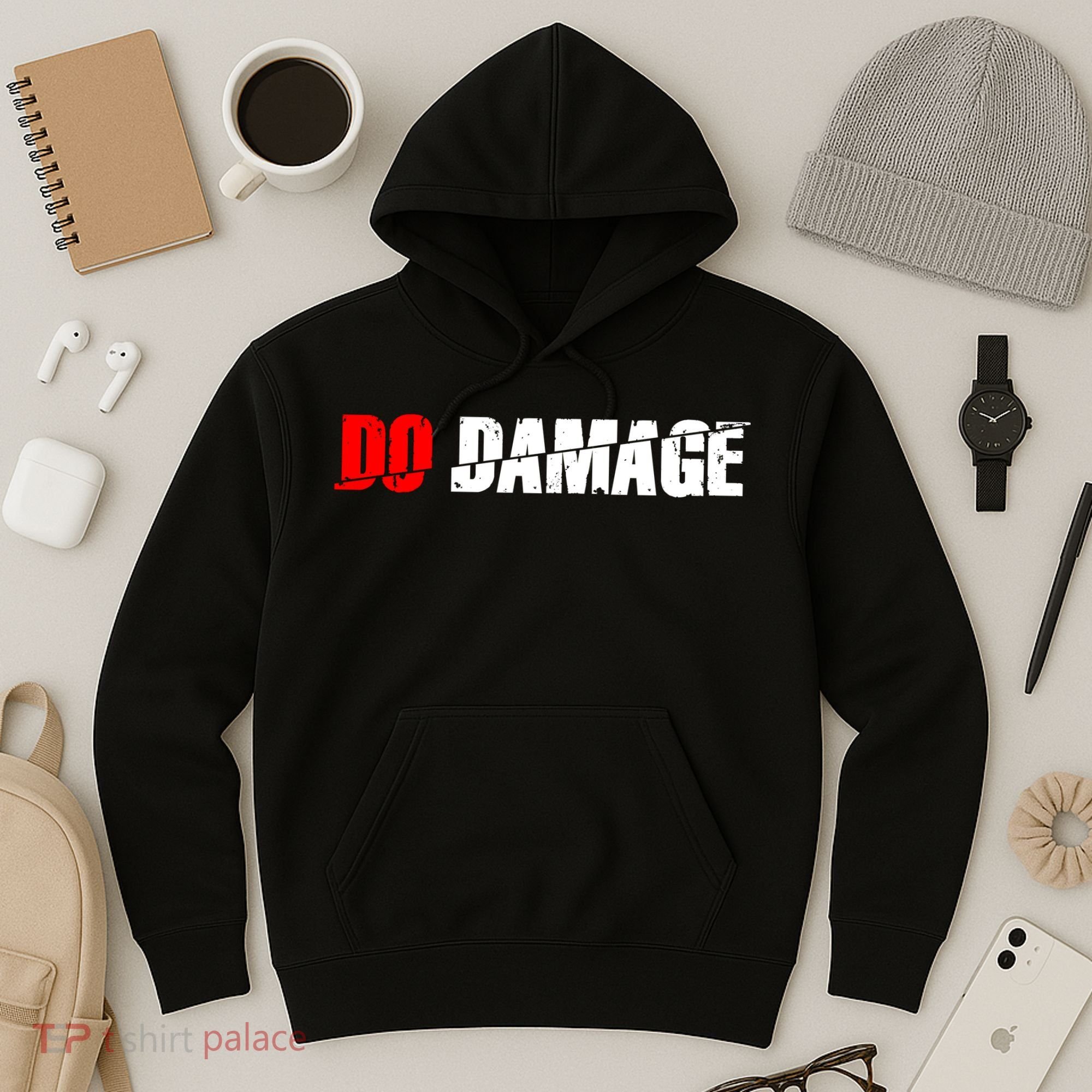 Do Damage Baseball Hoodie