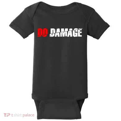 Do Damage Baseball Baby Bodysuit
