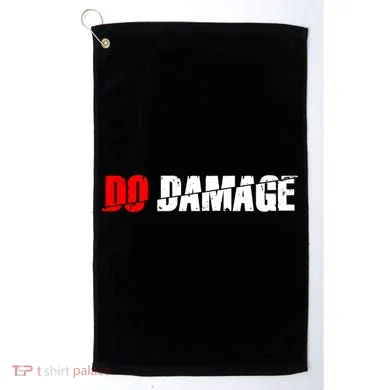 Do Damage Baseball Golf Towel