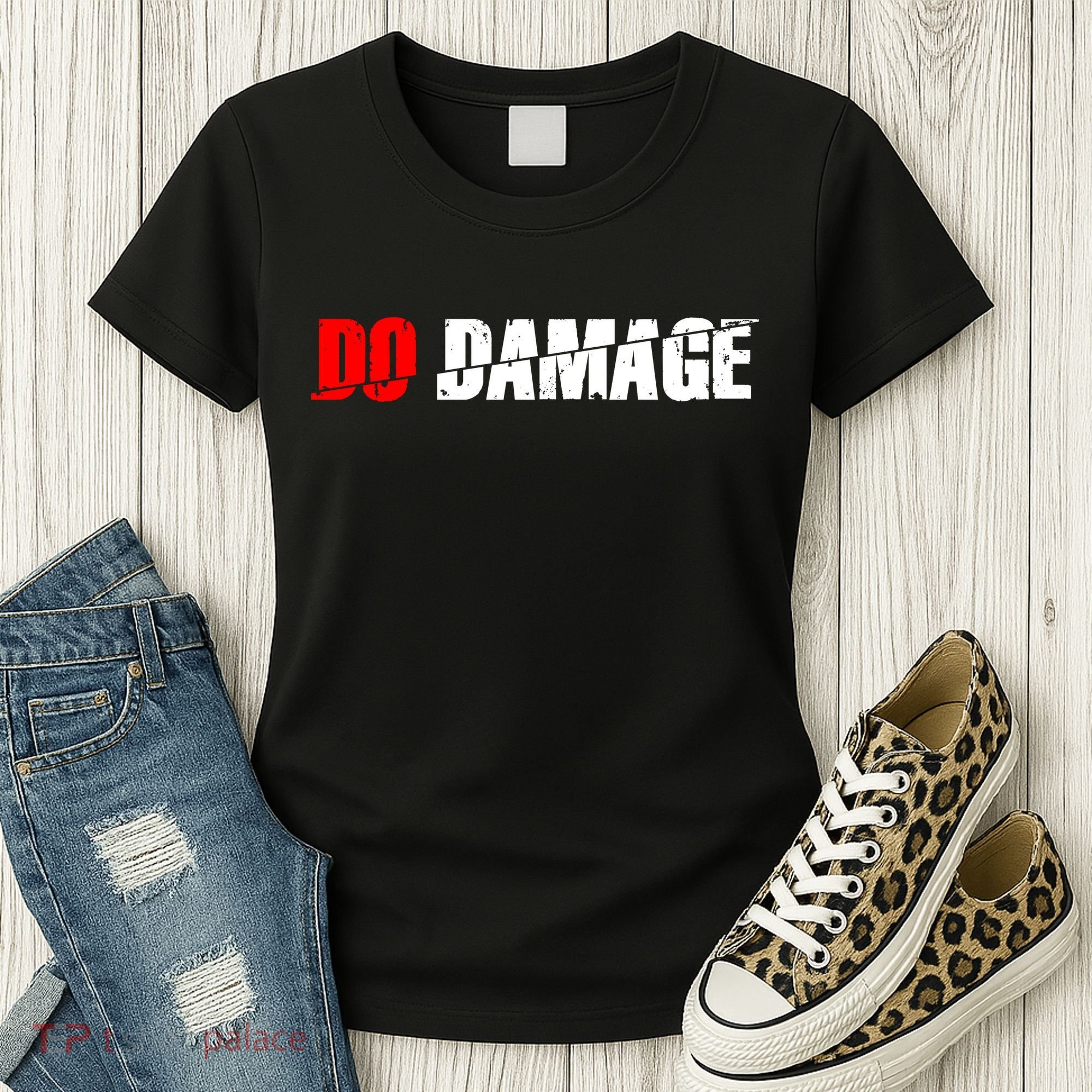 Do Damage Baseball Women's T-Shirt