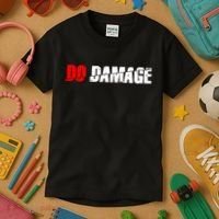 Do Damage Baseball Kids T-Shirt thumb 3
