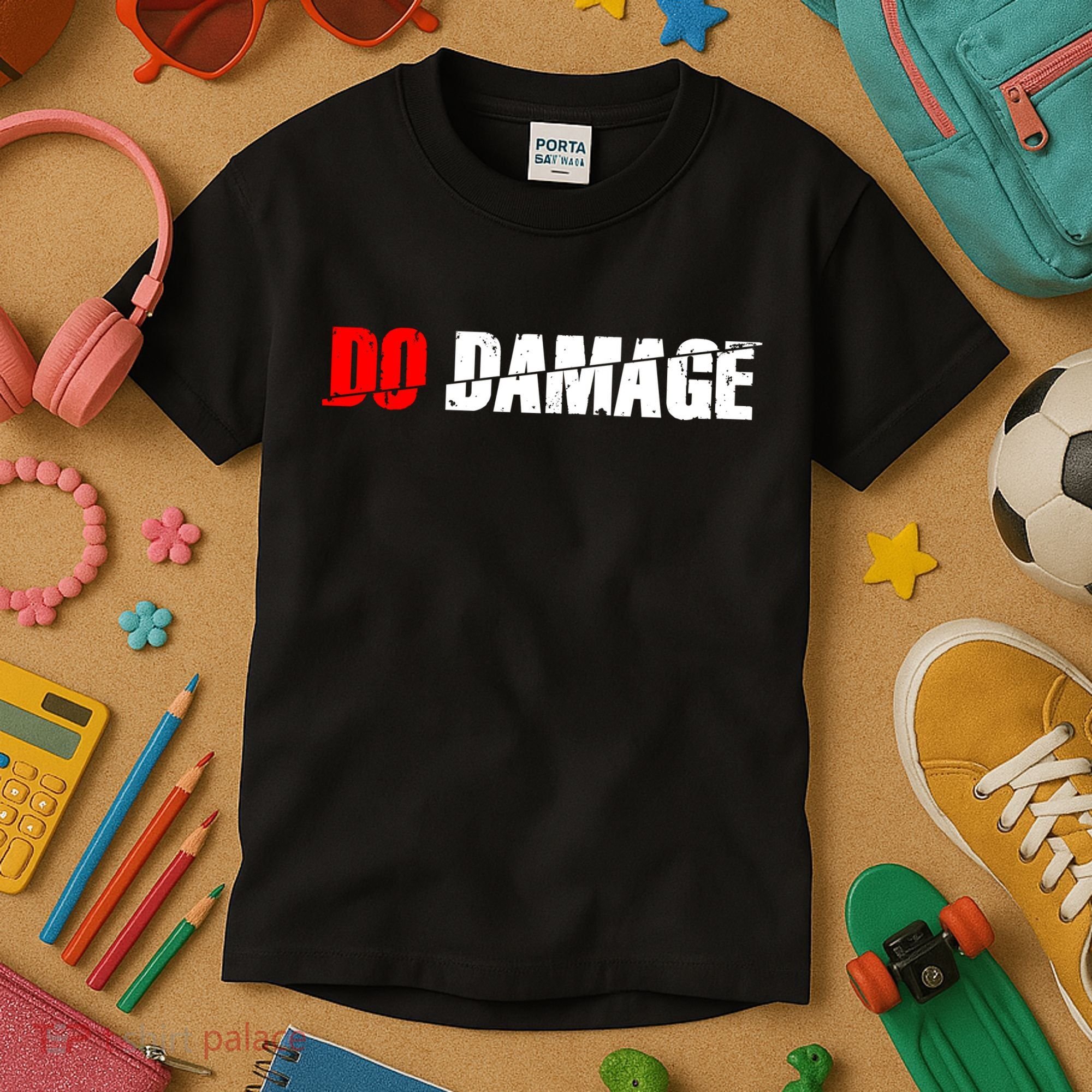 Do Damage Baseball Kids T-Shirt
