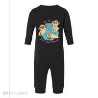 Do It For The Treat Cute Dogs Infant Fleece One Piece thumb 0