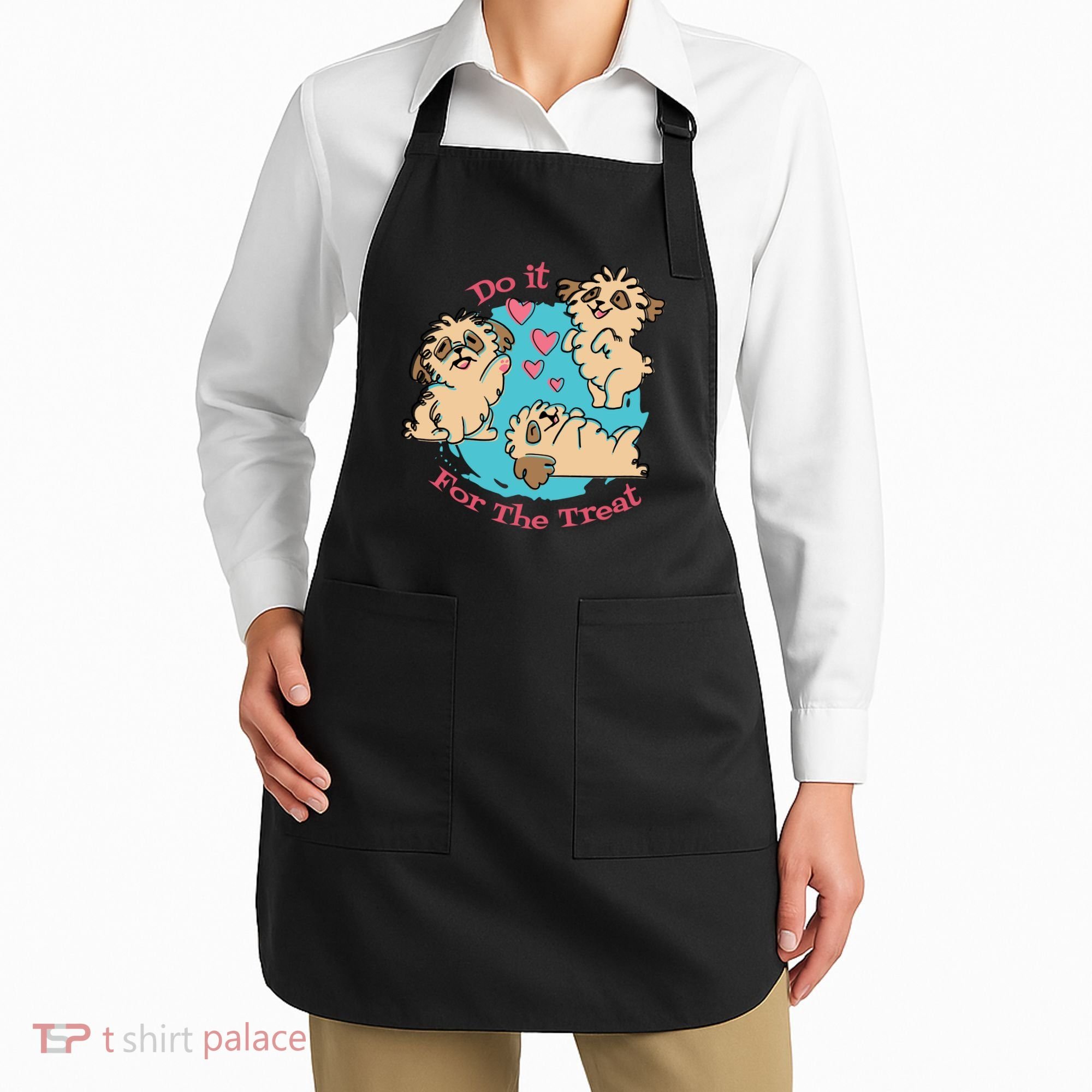 Do It For The Treat Cute Dogs Apron