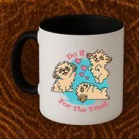 Do It For The Treat Cute Dogs Coffee Mug thumb 2