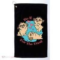 Do It For The Treat Cute Dogs Golf Towel thumb 0