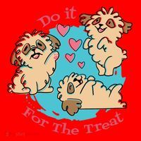 Do It For The Treat Cute Dogs Santa Hat thumb 1