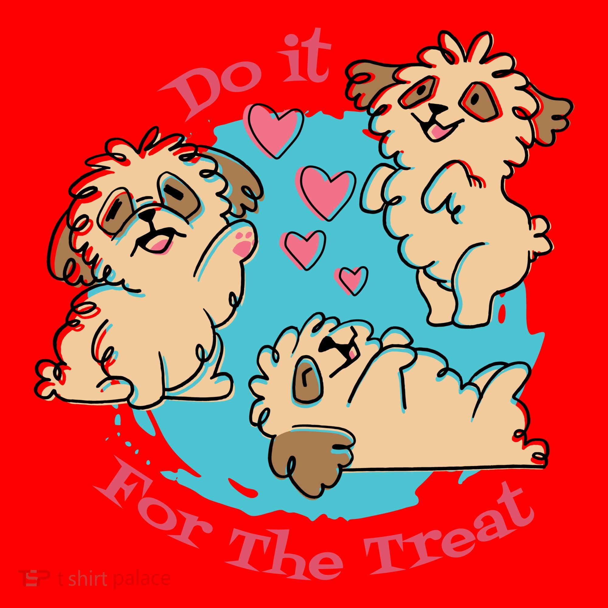 Do It For The Treat Cute Dogs Santa Hat