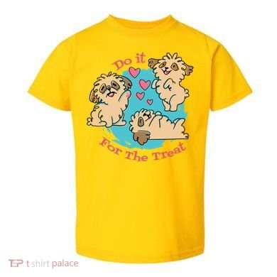 Do It For The Treat Cute Dogs Toddler T-Shirt